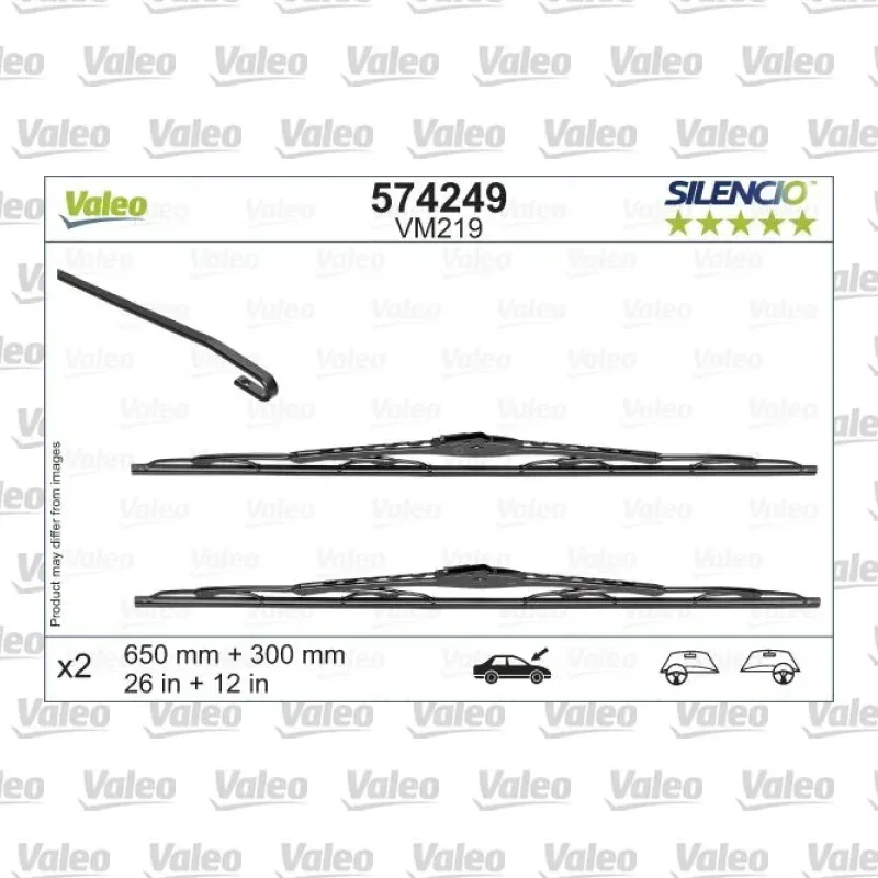 Silecek Süpürgesi Ön VALEO 574249 – Nissan Note