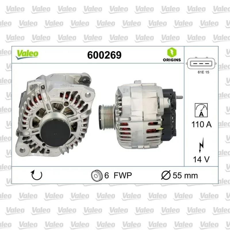 Alternatör VALEO 600269 – Hyundai / Kia