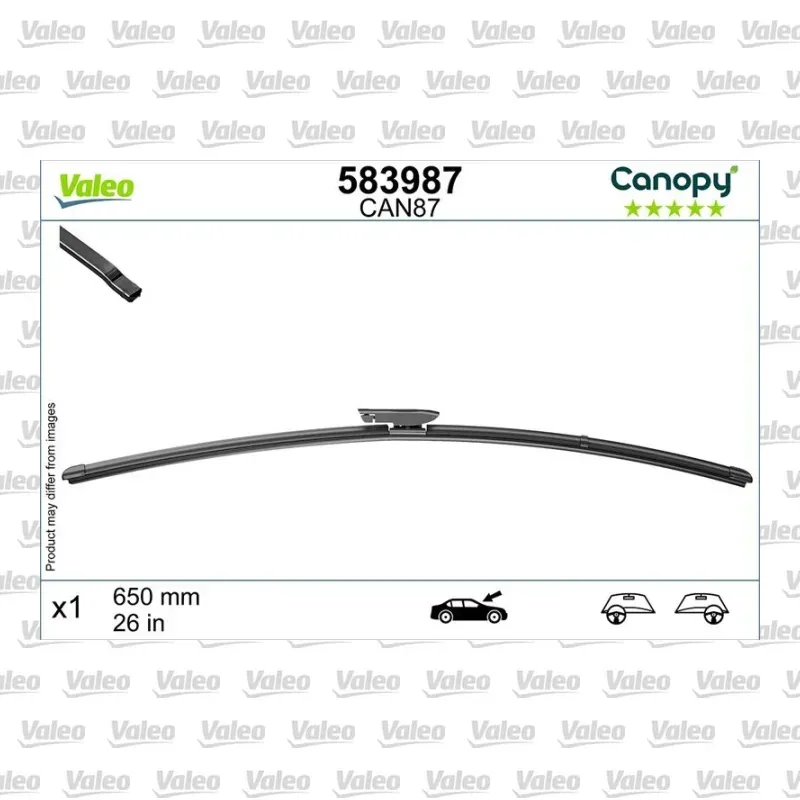 Silecek Süpürgesi Ön 650 mm - 26 inç VALEO 583987