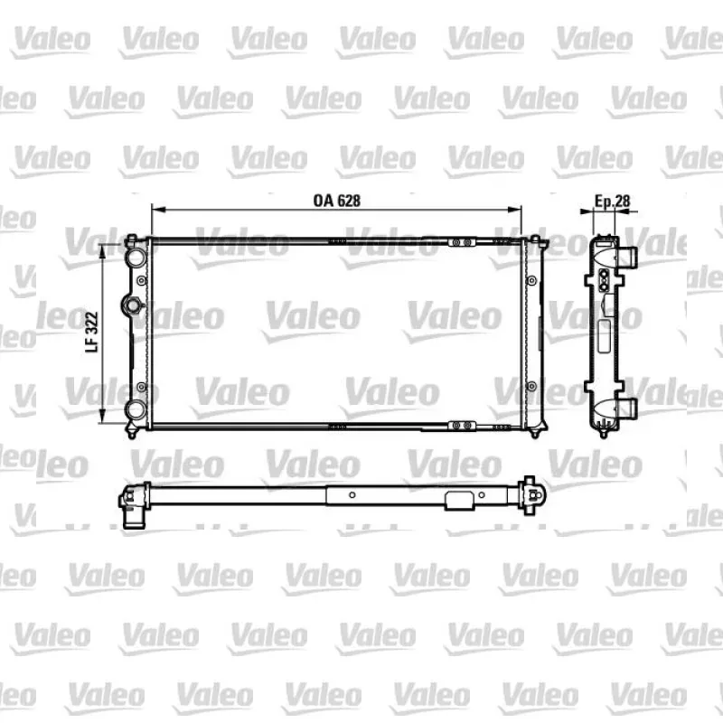 Su Radyatörü VALEO 731728 – Volkswagen / Seat