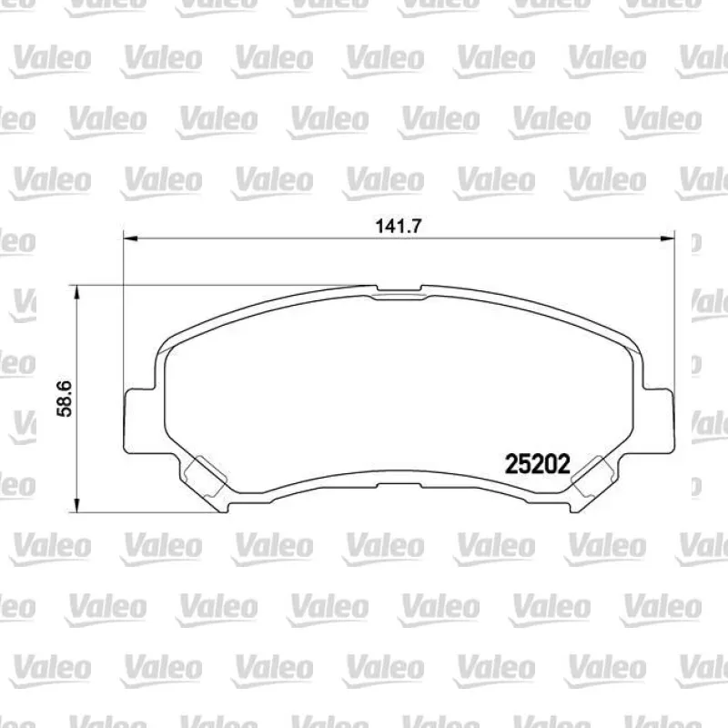 Fren Disk Balata Ön VALEO 671727 – Nissan X-Trail / Juke