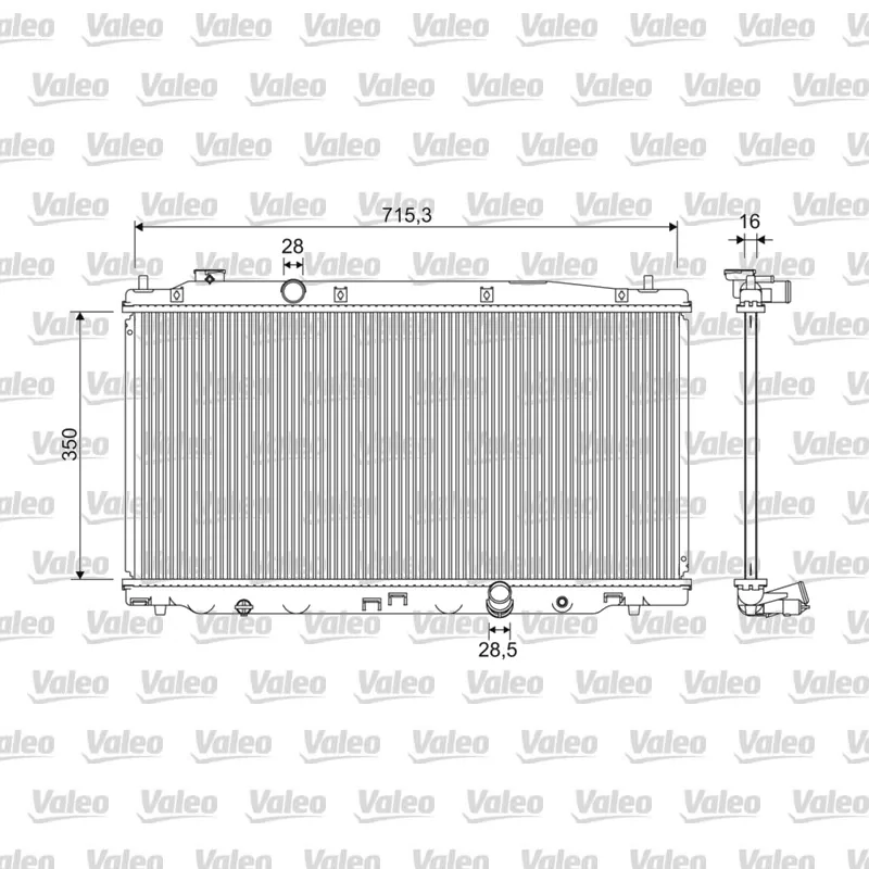 Su Radyatörü VALEO 701353 – Toyota Avensis 2.0 VVT-i / 2.4 VVT-i