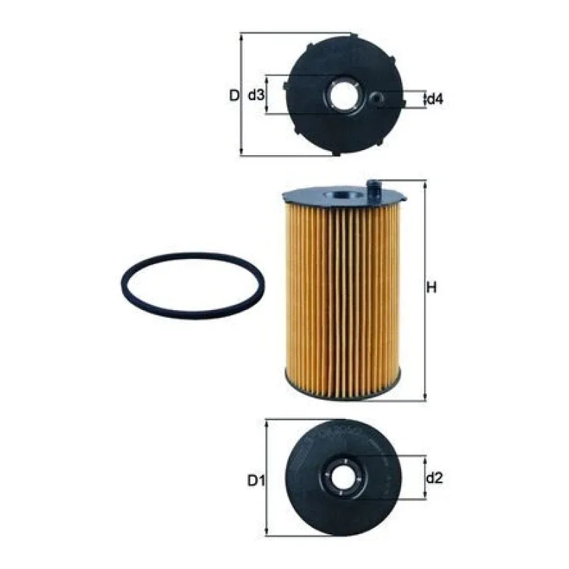 Yağ Filtresi MAHLE OX 205/2D – LAND ROVER / PEUGEOT