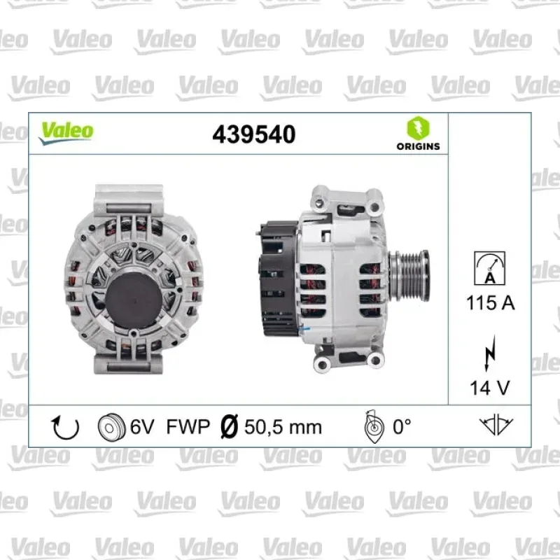 Alternatör VALEO 439540 – Mercedes-Benz C 200