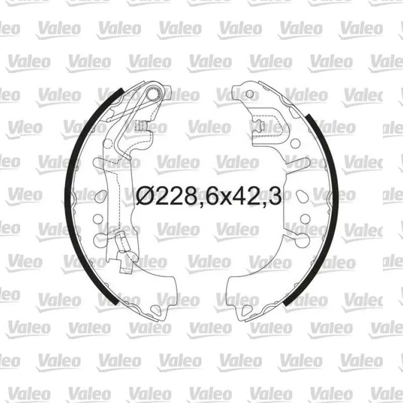 Fren Pabuçlu Balata Arka VALEO 564214 – Fiat Fiorino / 500L