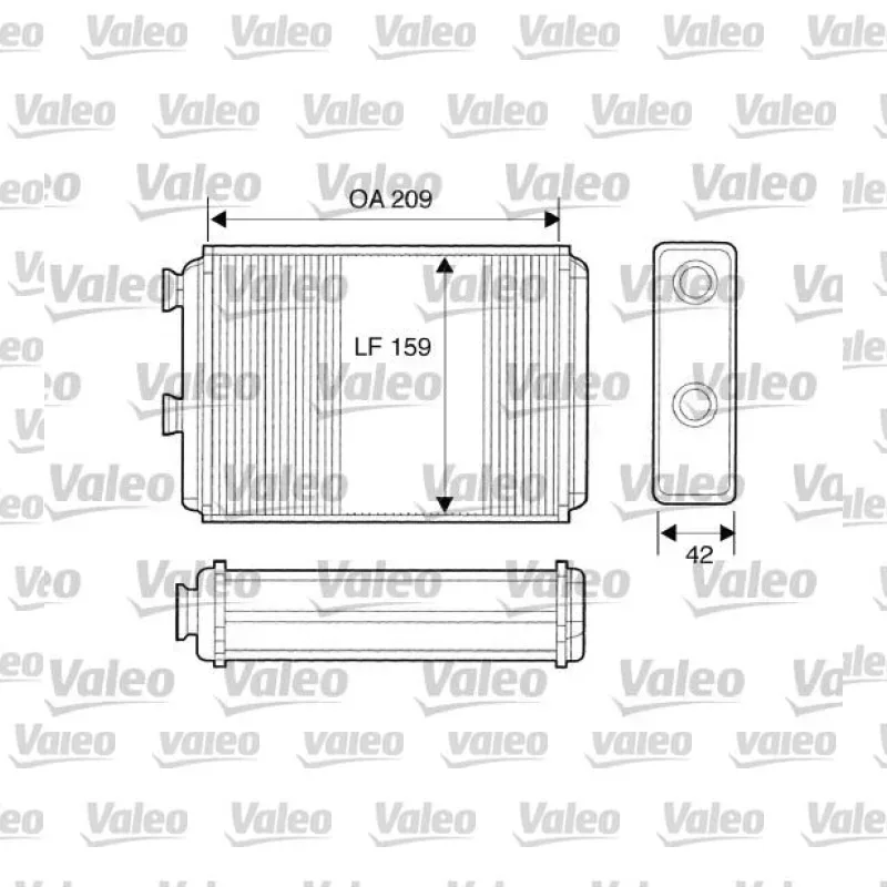 Kalorifer Radyatörü VALEO 812280 – Fiat Punto / Doblo