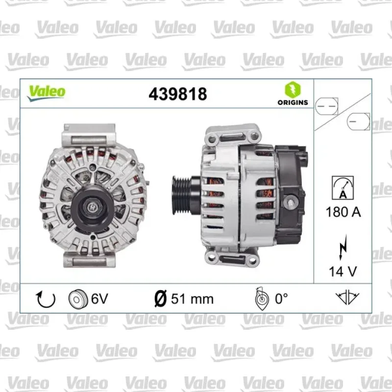 Alternatör VALEO 439818 – Mercedes-Benz C 200