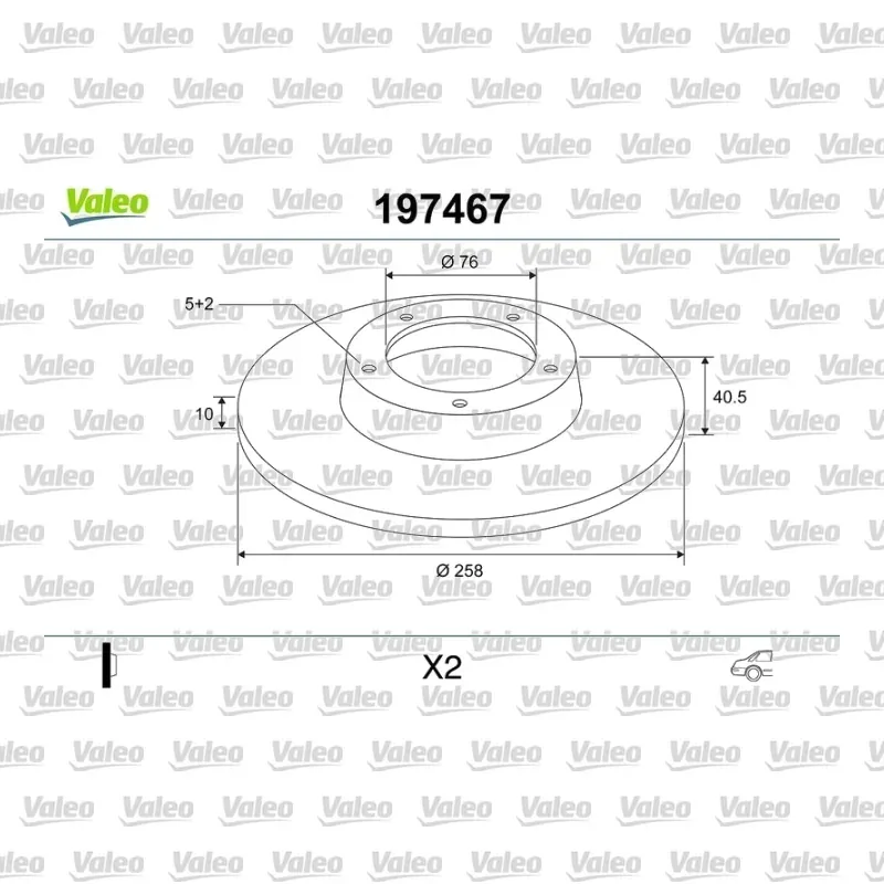 Fren Disk Ayna Arka Sağ ve Sol VALEO 197467 – Hyundai ix20