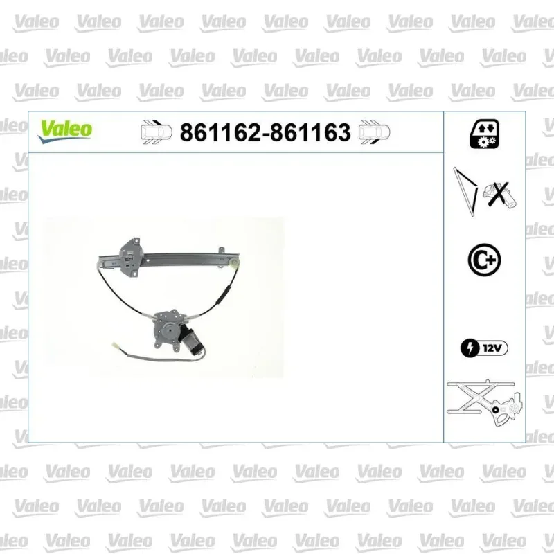 Cam Krikosu Ön Sağ VALEO 861163 – Toyota Land Cruiser 2.8 D-4D / 3.0 D-4D