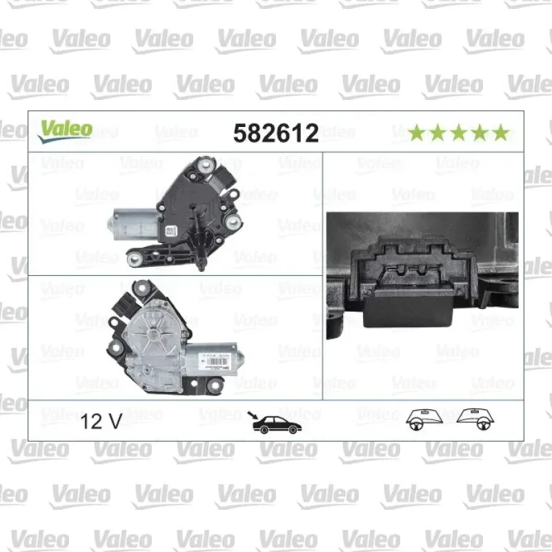 Silecek Mekanizma Motoru Arka VALEO 582612 – Mercedes-Benz B 180 / B 160