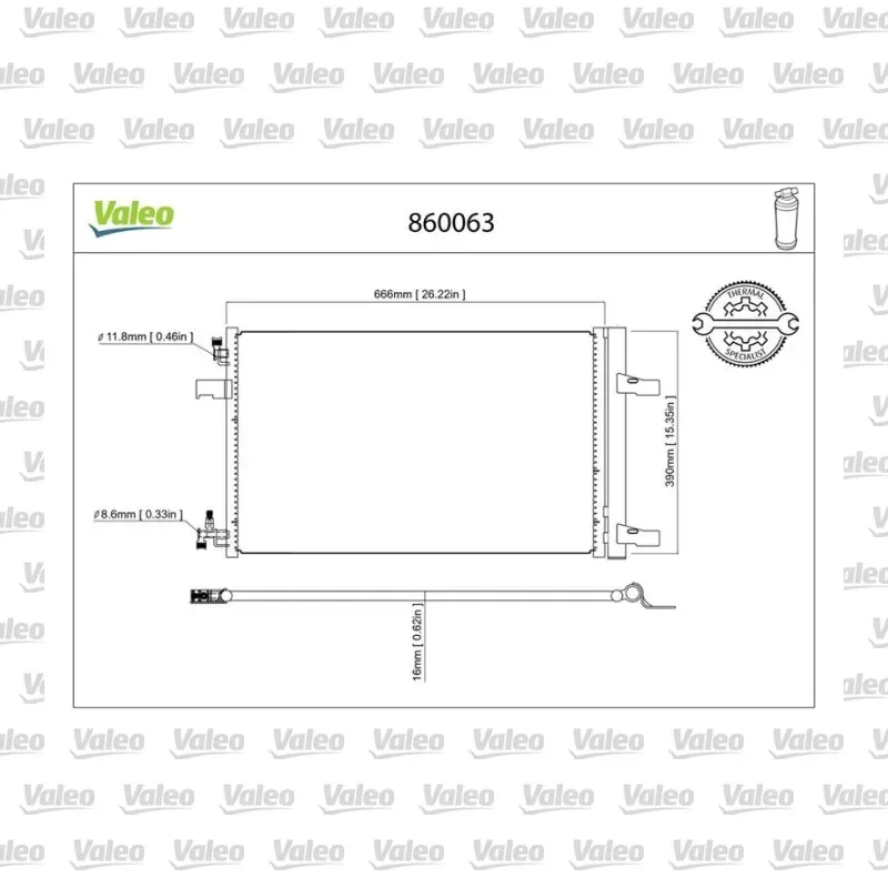 Klima Radyatörü VALEO 860063 – Opel / Chevrolet