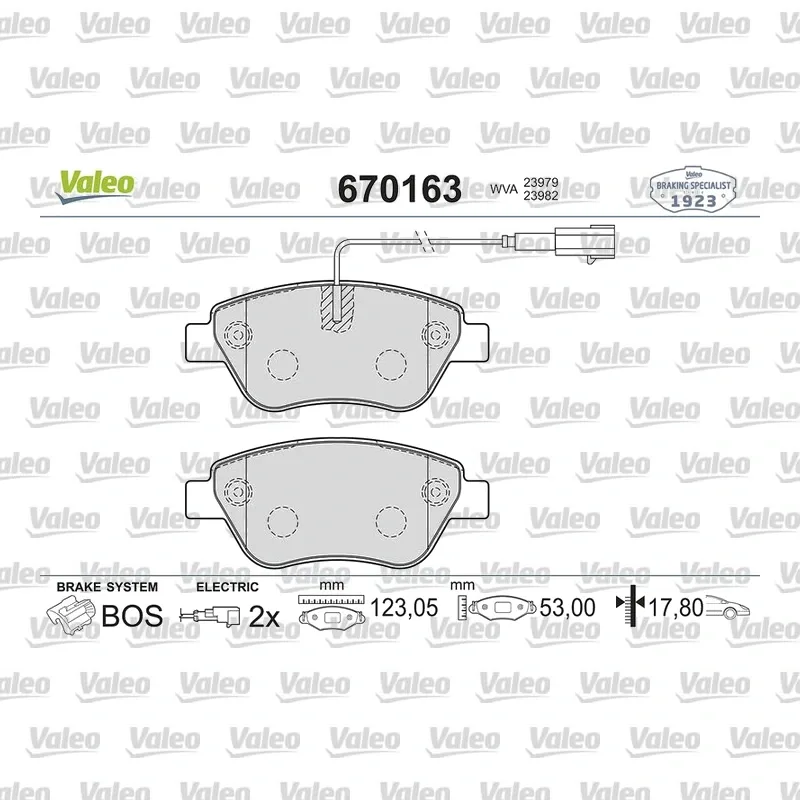 Fren Disk Balata Ön VALEO 670163