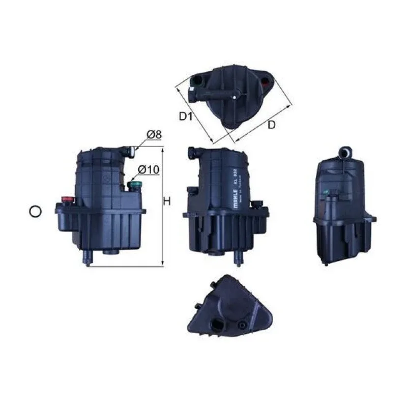 Renault Clio 1.5 Mazot Filtresi – MAHLE KL 832D