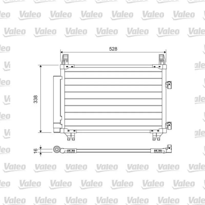 Klima Radyatörü VALEO 814223 – Toyota Yaris 1.0 VVT-i / 1.3 VVT-i