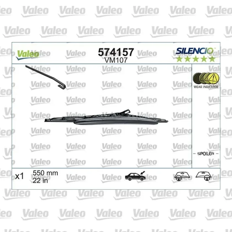 Silecek Süpürgesi Ön 550 mm - 22 inç VALEO 574157