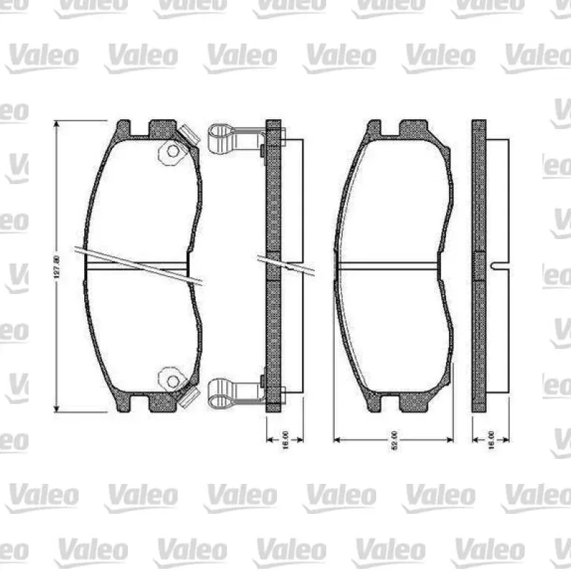 Fren Disk Balata Ön VALEO 670625 – Mitsubishi Lancer / Colt