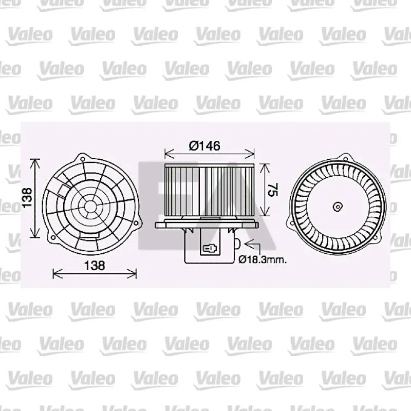Kalorifer Motoru VALEO 715070 – Hyundai Elantra