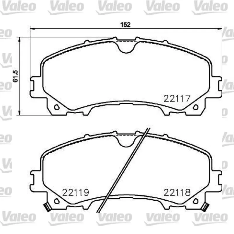 Fren Disk Balata Ön VALEO 670420 – Renault / Nissan