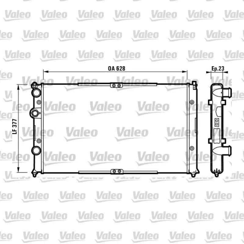 Su Radyatörü VALEO 732710 – Volkswagen / Seat
