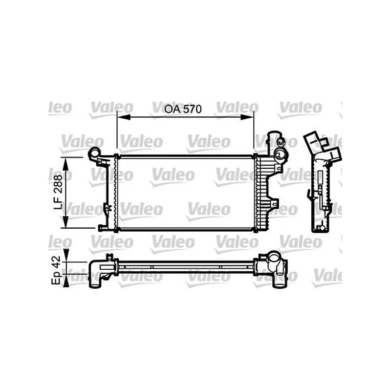 Motor Radyatörü VALEO 732303 – Mercedes-Benz ATEGO 1518 / ATEGO 1524
