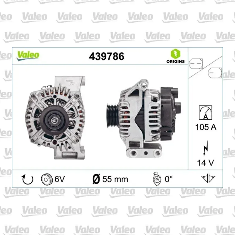 Alternatör VALEO 439786