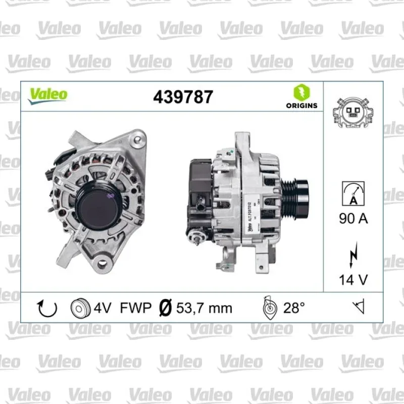 Toyota Yaris 1.3 Alternatör – VALEO 439787