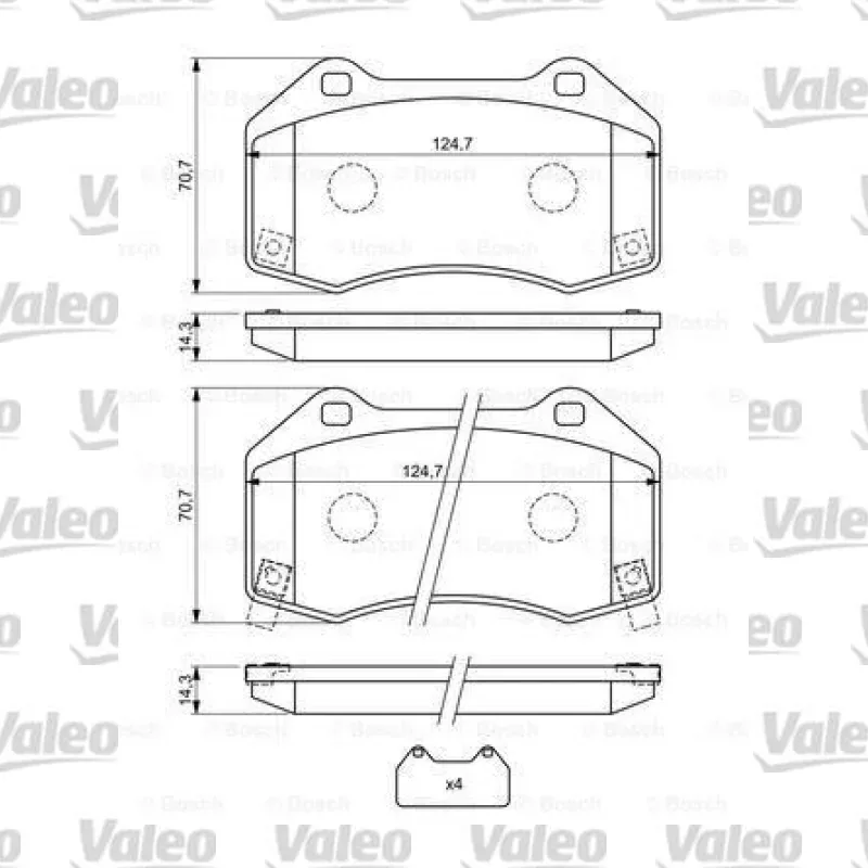 Fren Disk Balata Ön VALEO 670372 – Opel Corsa