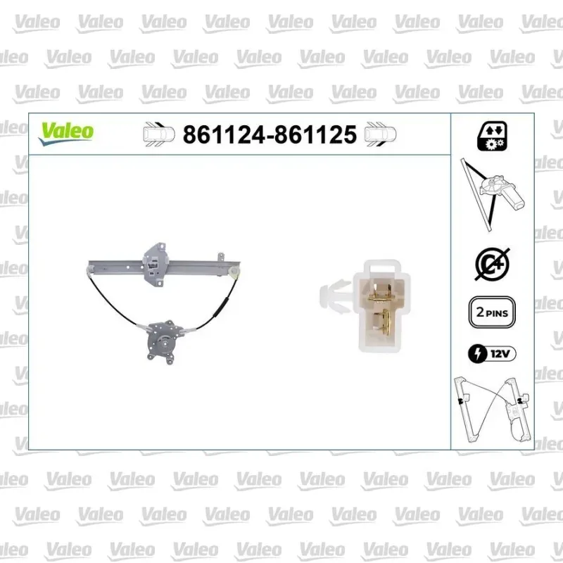 Cam Krikosu Ön Sağ VALEO 861125 – Mitsubishi Colt