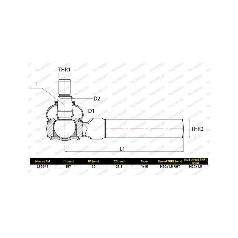 MAN TGA 18.410 Uzun Rot Başı – MONROE L93G11