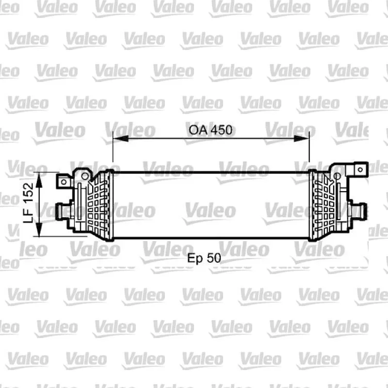 Turbo Radyatörü VALEO 818797 – Ford Fiesta 1.4 TDCi / 1.6 TDCi