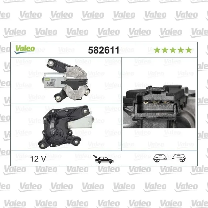 Silecek Mekanizma Motoru Arka VALEO 582611 – Opel Astra