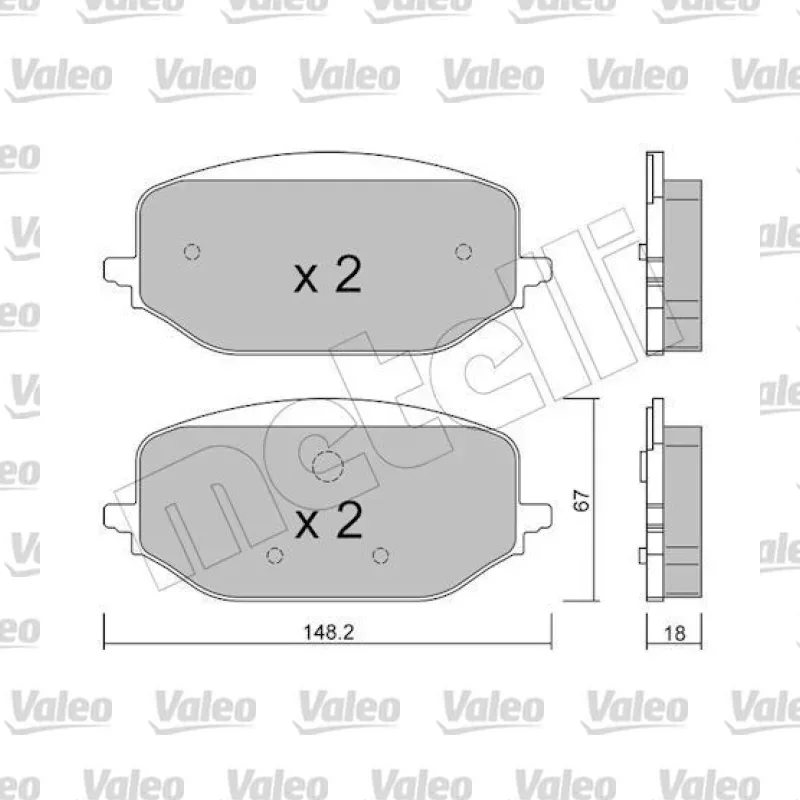 Fren Disk Balata Ön VALEO 672145