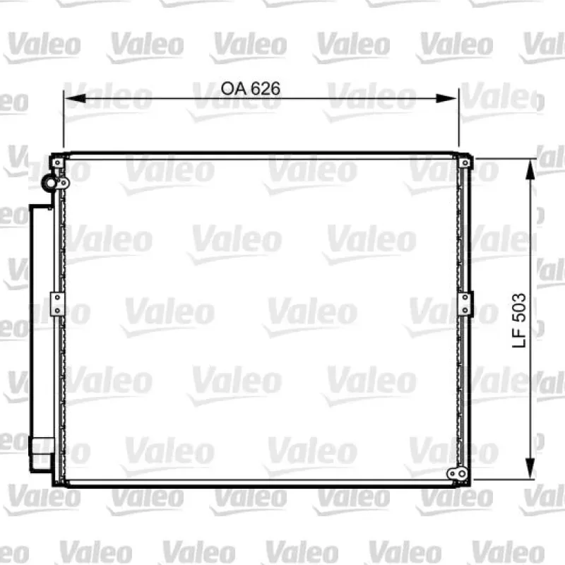 Toyota Land Cruiser 3.0 D-4D Klima Radyatörü – VALEO 814236