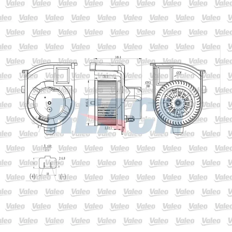 Kalorifer Motoru VALEO 715229 – Renault Clio / Thalia