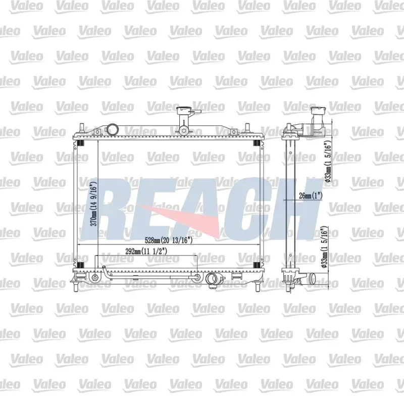 Hyundai Accent 1.5 CRDi Su Radyatörü – VALEO 733183