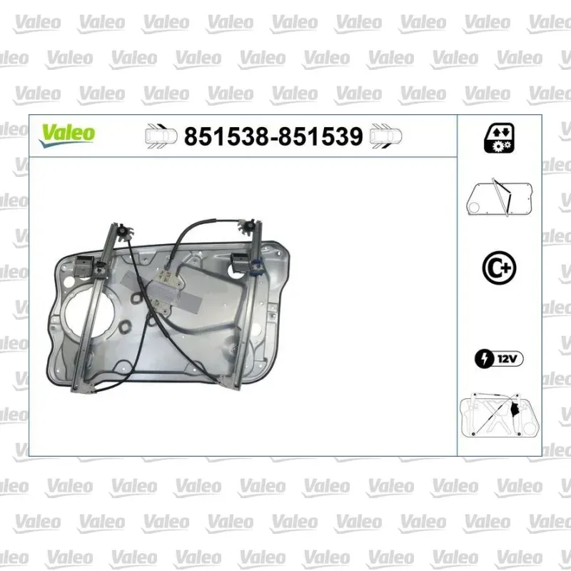 Cam Krikosu Ön Sol VALEO 851538 – Skoda Fabia