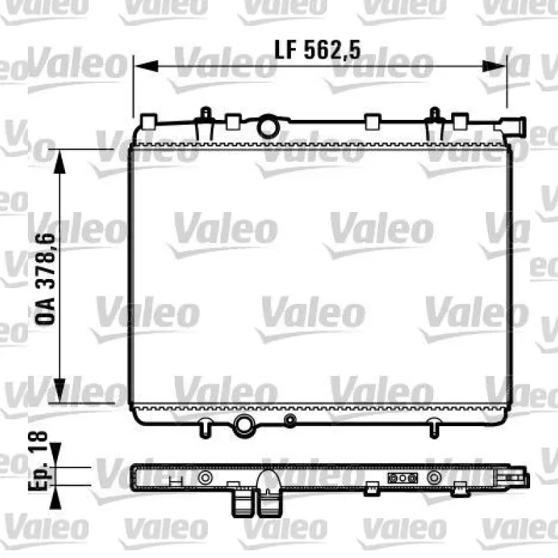 Su Radyatörü VALEO 732904 – Peugeot 206 / 206+