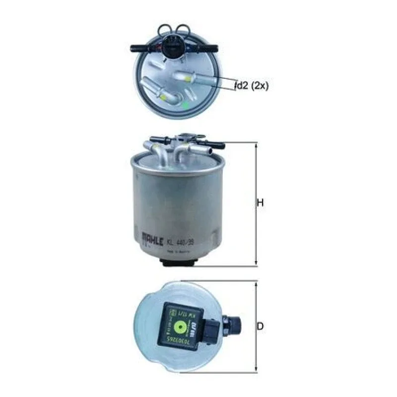 Yakıt Filtresi MAHLE KL 440/39 – NISSAN / RENAULT