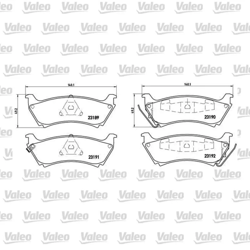 Mercedes-Benz ML 320 3.2 Arka Fren Balatası – VALEO 670443