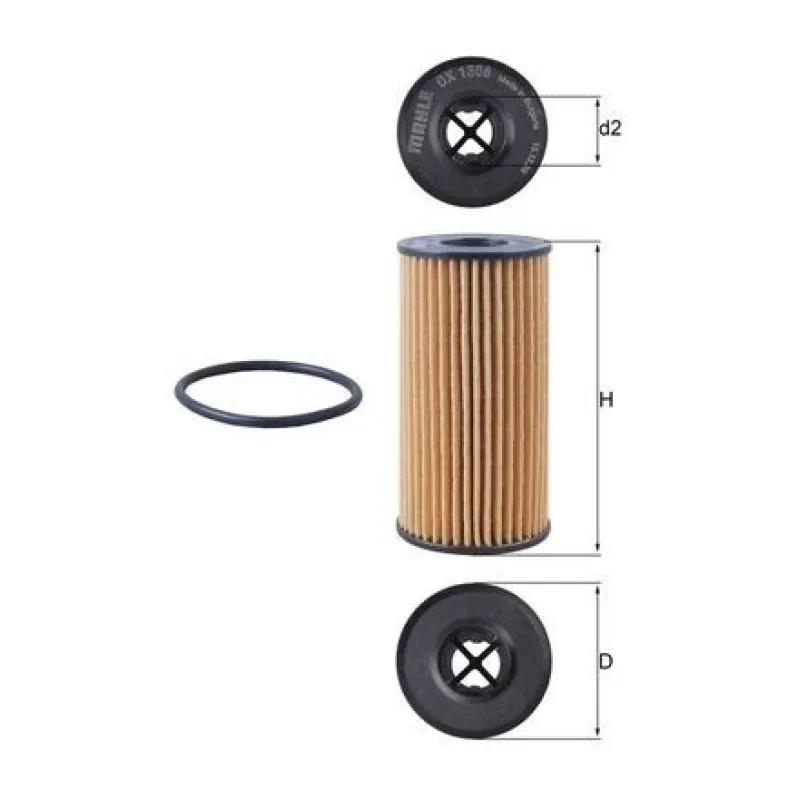 Yağ Filtresi MAHLE OX 1308D – DACIA / MERCEDES-BENZ / NISSAN