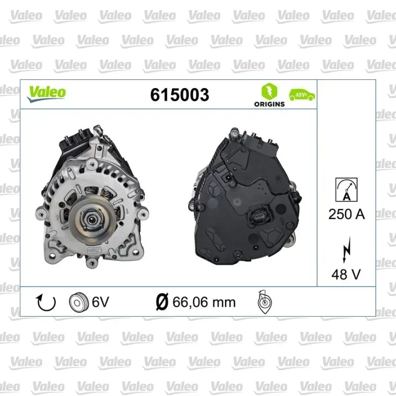 Audi Q3 1.5 Hafif Hibrit TFSI Alternatör – VALEO 615003