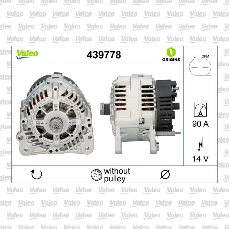 Alternatör VALEO 439778