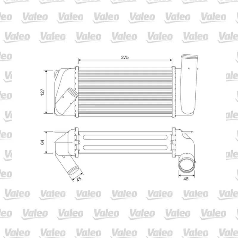Turbo Radyatörü VALEO 822905 – Toyota Corolla / Auris