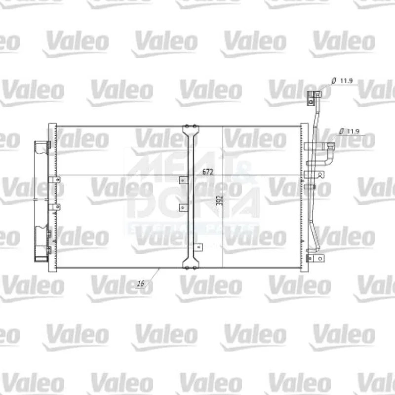 Chevrolet Captiva 2.0 Klima Radyatörü – VALEO 814359