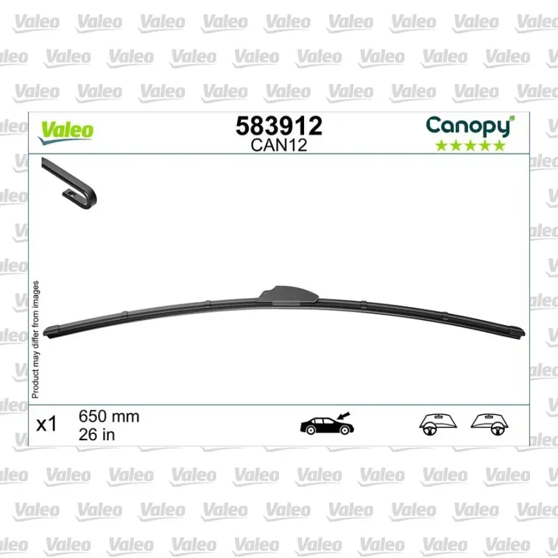 Silecek Süpürgesi Ön 650 mm - 26 inç VALEO 583912