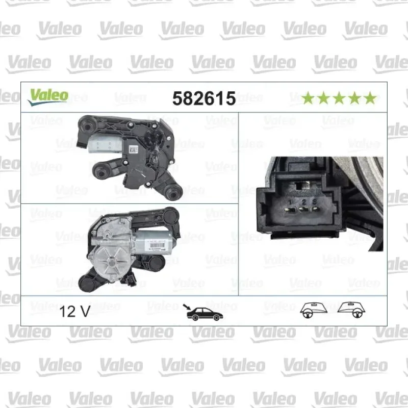 Silecek Mekanizma Motoru Arka VALEO 582615 – Peugeot 208