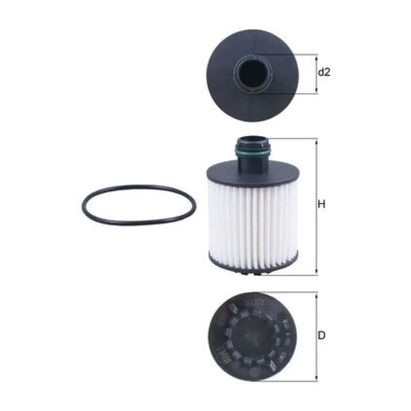 Yağ Filtresi MAHLE OX 1171D – FIAT / OPEL