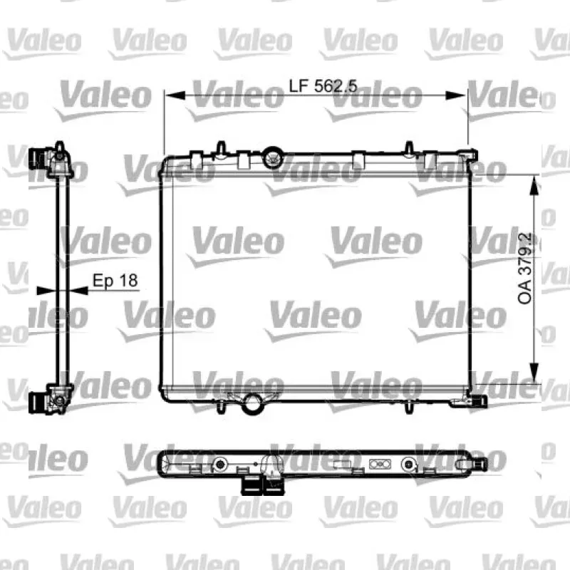 Su Radyatörü VALEO 735496 – Peugeot / Citroen