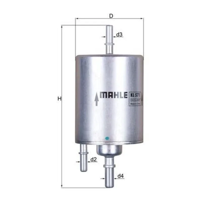 Yakıt Filtresi MAHLE KL 571 – AUDI A4 / A6 / A8