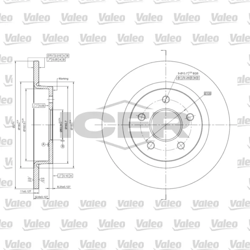 Fren Disk Ayna Arka Sağ ve Sol VALEO 496099 – Ford Focus